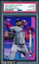 2020 Topps Chrome Pink Refractor #120 Anthony Kay Blue Jays RC Rookie PSA 10