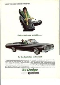 1964 Road & Track Magazine 1964 Dodge Polara Advertisement -Good Condition - Picture 1 of 1
