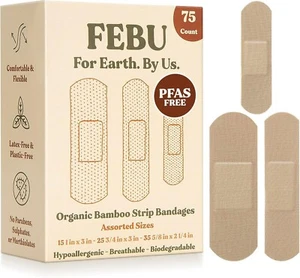 Vendajes de tela de bambú orgánico ecológico FEBU | Tela flexible sin PFAS... - Imagen 1 de 9