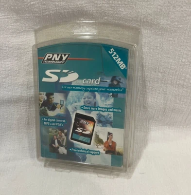 512 MB SD Card - P-SD512-RF - PNY Technologies Sealed Japan - Image 1 of 4