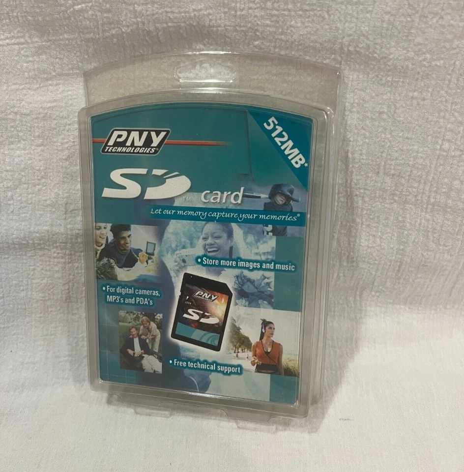 512 MB SD Card - P-SD512-RF - PNY Technologies Sealed Japan - Image 1 of 4