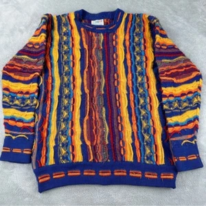 Vintage Coogi Australia Multicolor Cotton Sweater Women’s Size Large Biggie - Picture 1 of 12