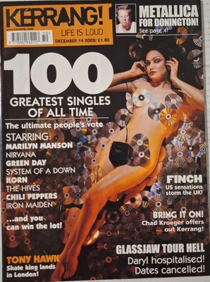 Kerrang Magazine (Dec 14, 2002) 100 Greatest Singles/Tony Hawk/Biohazard/Finch - Image 1 of 3