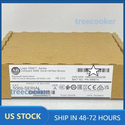 NEW Sealed AB 5069-SERIAL Compact Logix 5000 Interface Module US Free Tax - Image 1 of 3