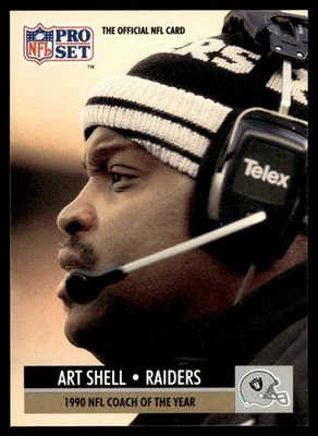 1991 Pro Set Art Shell Los Angeles Raiders #4 - Image 1 of 2