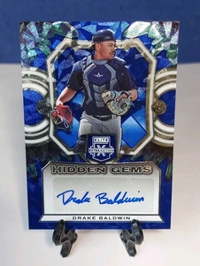Drake Baldwin 2023 Panini Elite Edición Extra Gemas Ocultas Automático Azul #HG-DBW - Imagen 1 de 3