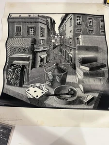 1988 Escher Stilleven Still Life And Street Poster 24 By 21 - Picture 1 of 11