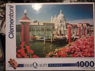Vintage Complete Rare 1000 Piece Puzzle "Clementoni" Venezia 1995, New & Sealed - Immagine 1 di 4