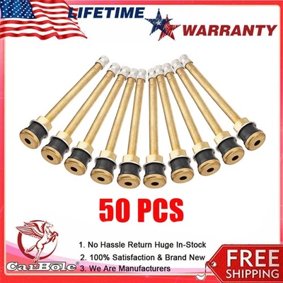 50x TR572 Truck Tire Valve Stem Wheels 22.5 /24.5 Kit For Rim Φ.625".Holes L:4" - Image 1 of 4