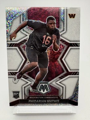 2022 Mosaic Phidarian Mathis #389 White Sparkle Prizm Rookie RC Commanders - Image 1 of 2