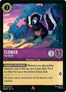 x1 Flower - Shy Skunk - 76/204 - Rare Lorcana DLC08 Reign of Jafar M/NM - Picture 1 of 1
