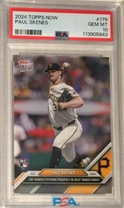 2024 Topps Now MLB Baseball PSA 10 Paul Skenes RC Pirates Rookie Card #179 - Bild 1 von 2