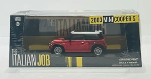 2019 Greenlight Hollywood 2003 Mini Cooper S Italian Job rot versiegelt Maßstab 1:43 - Bild 1 von 4