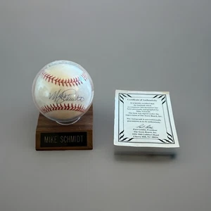 Mike Schmidt Signed Rawlings Official National League Baseball COA PHILLIES - Picture 1 of 3