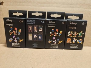 Loungefly Disney Mystery Enamel Pin Unboxed Lot Of 4 - Picture 1 of 6