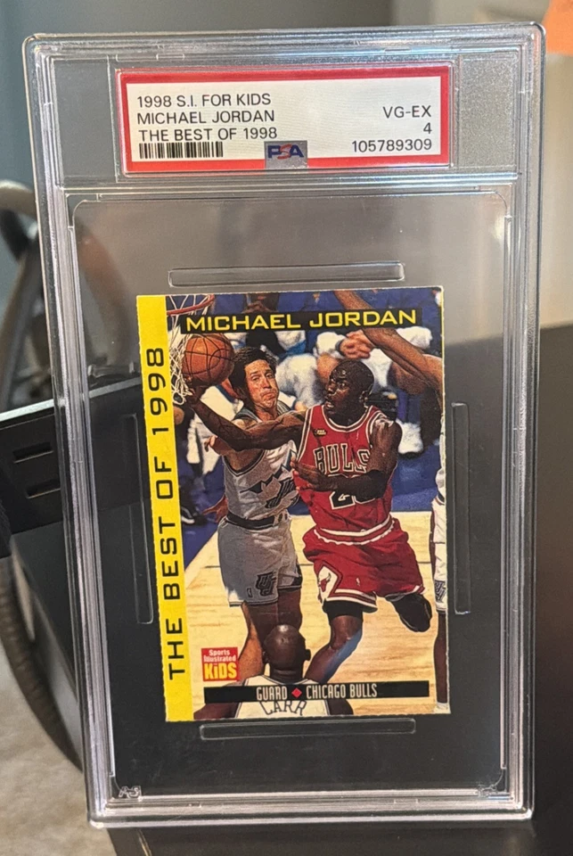 Michael Jordan Raro 1998 Sports Illustrated SI Para Niños BEST BULLS Jumbo PSA 4  Foto 1 de 4