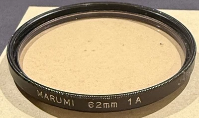 Vintage MARUMI Camera Lens Filter 62mm 1A Made in Japan - Image 1 of 2
