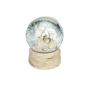 *Heaven Sends Christmas Snow Globe Woodland Friends Decor Gift Collectible - Picture 1 of 12