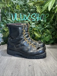 Stivali Vintage Danner Uomo Super Rain Forest GTX 8" Nero Taglia 10.5 3E Made USA - Foto 1 di 11