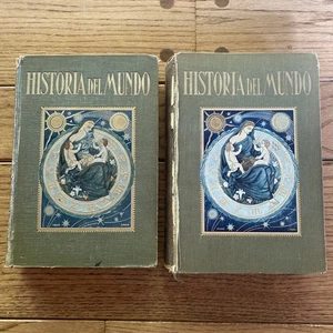 HISTORIAN DEL MUNDO - History Of The World Spanish  Volumes 1 & 2 Hardcover 1926 - Imagen 1 de 5