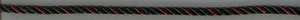 1/4" HUNTER GREEN WINE BURGUNDY STRIPED CORD ROPE TRIM 25 YARDS - Picture 1 of 1