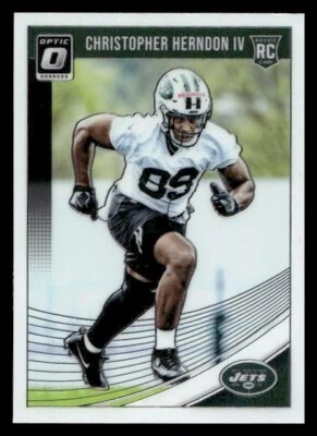 2018 Donruss Optic #134 Christopher Herndon IV Rookie Jets - Image 1 of 2