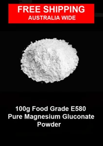 100g Food Grade Pure magnesium Gluconate Powder E580 - Picture 1 of 1