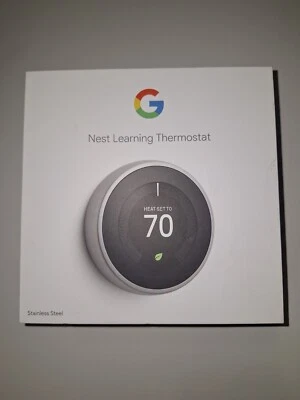 Google Nest A0013 Learning Thermostat (T3007ES) - New Open Box - Image 1 of 4