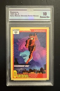 CC&G 10 CROWNED JEWEL DAREDEVIL 1991 #2 IMPEL MARVEL UNIVERSE SUPER HEROES PSA🔥 - Bild 1 von 2