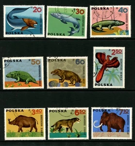 POLAND 1395-1403, 1966 DINOSAUR TYPE, CTO (POL1718) - Picture 1 of 1