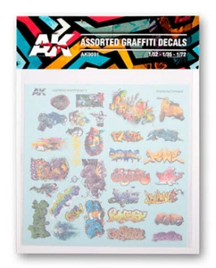 AK Interactive 1/24 GRAFFITI DECALS Set AK-9091 - Picture 1 of 3