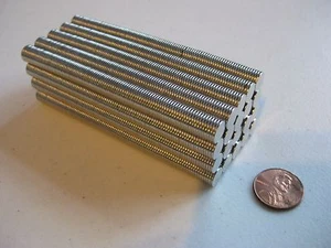 8mm x 1mm Neodymium Disc Magnets N35, New, Super Strong! -100 or 200 pcs- - Picture 1 of 7
