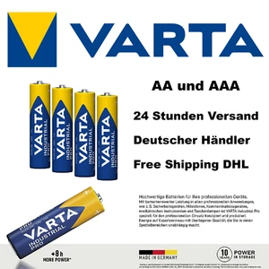Varta Industrial Pro AAA AA Mignon Micro Batterie MHD 2031 1-100 StückTOP DHL - Bild 1 von 21