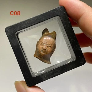 Fragmento de estatuilla moldeada C08. Dinastía Song. 宋代磨喝乐 - Imagen 1 de 10