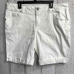 Faded Glory White Plus Size Shorts for 