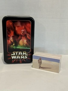 STAR WARS Episode 1 Trading Cards Qui-Gon Jinn Tin 1999 Topps Widevision - Picture 1 of 6