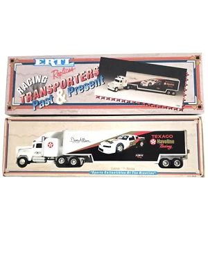 Ertl White Rose 1992 edición limitada 1/64 #28 Davey Allison Havoline Texas Transporter Foto 1 de 4