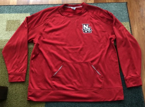 STITCHED/Heavy NEW HAMPSHIRE FISHER CATS Dugout PULLOVER Jacket 2XL Team Issue Cover