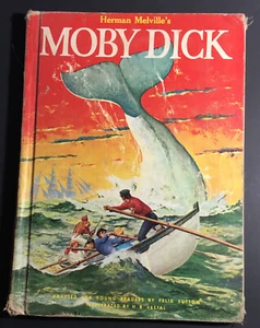 Herman Melville's MOBY DICK, Adapted for Young Readers (1956 hardcover) Book - Imagen 1 de 8
