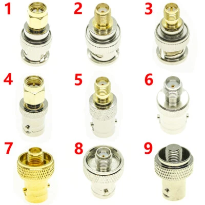 1Pcs BNC MALE To SMA RPSMA Male Female RF Connector Adapter Test Converter Kit - Image 1 of 4