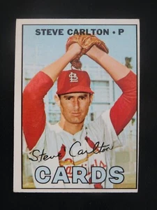 Tarjeta de béisbol 1967 Topps #146 Steve Carlton (en muy buen estado) Bargin Bin - Imagen 1 de 2