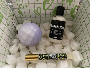 Lush X Glitterbox Bundle - Limited Edition - Bath Bomb, Lotion, Glitter Spray