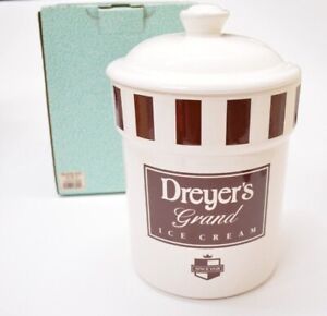Dreyers Grand Pot crème glacée biscuit treat trésor artisanat 960DRY00 dans sa boîte vintage