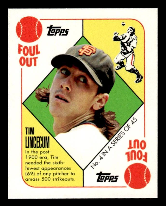 2010 Topps #4 Tim Lincecum 1951 Blue Back - Image 1 of 2