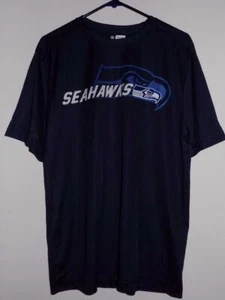 Seattle Seahawks t shirt large dri-fit performance navy blue NWT - Picture 1 of 3