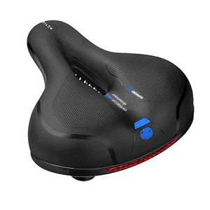 Memory Foam Bike Seat Comfort Wide Bicycle Saddle Shock Absorbing Universal Use - Picture 1 of 5