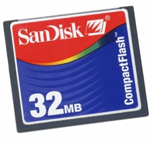 Vintage Sandisk 32MB Compact Flash Card - Grade A (SDCFB-32-385) - Picture 1 of 1