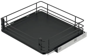 Unterschrank Frontauszug Schrankauszug Küchenschrank Tablar Auszug 30 kg schwarz - Bild 1 von 6