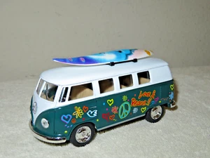 1962 VOLKSWAGEN CLASSICAL BUS SURF-BOARD 1:32 OPENING OPENING SIDE & REAR DOOR - Picture 1 of 7