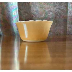 Vintage Feuerkönig Pfirsich Glanz Dessertbecher - Bild 1 von 10